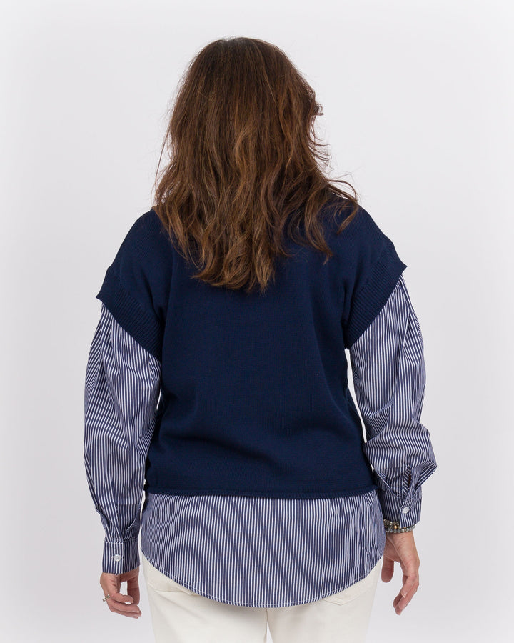 Navy Sweater Shirt