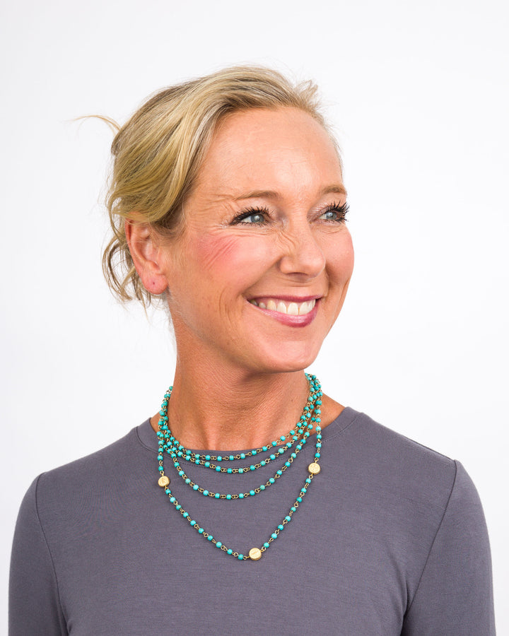 Turquoise Linked Necklace