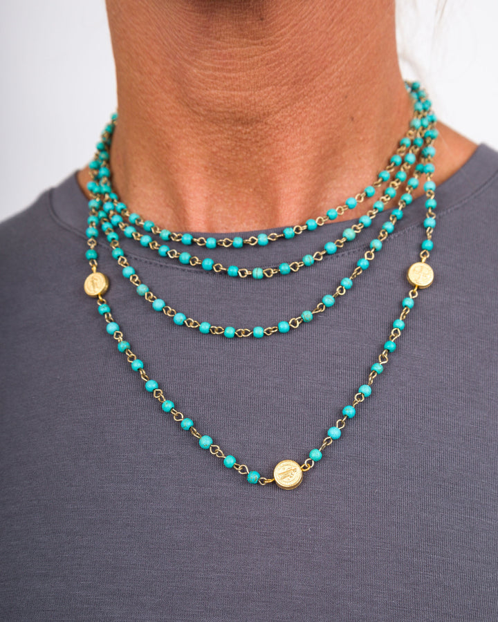 Turquoise Linked Necklace