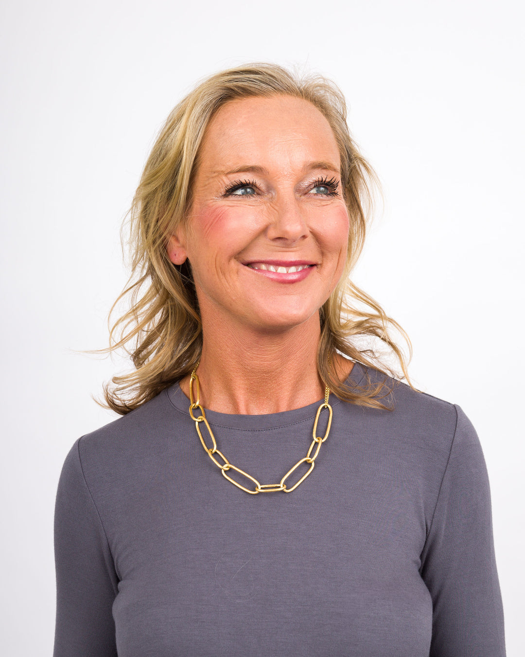 Gold Paperclip Link Necklace