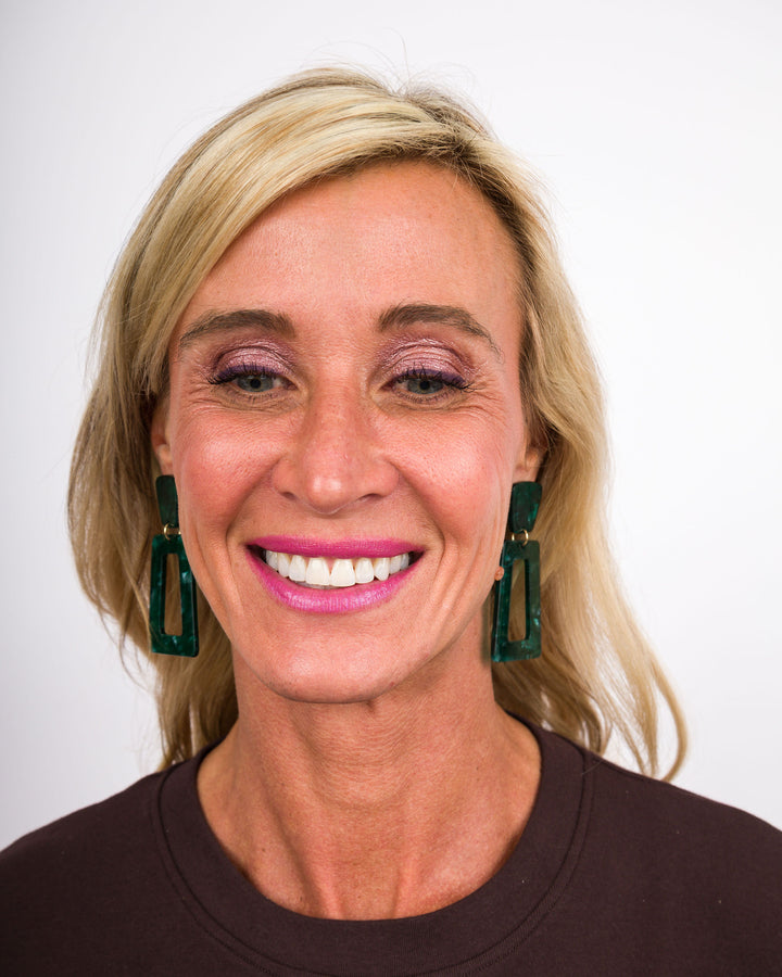 Linny Co-Kennedy Earrings Forest Green