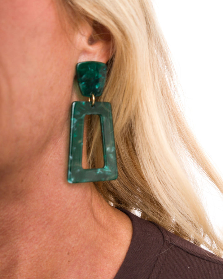 Linny Co-Kennedy Earrings Forest Green