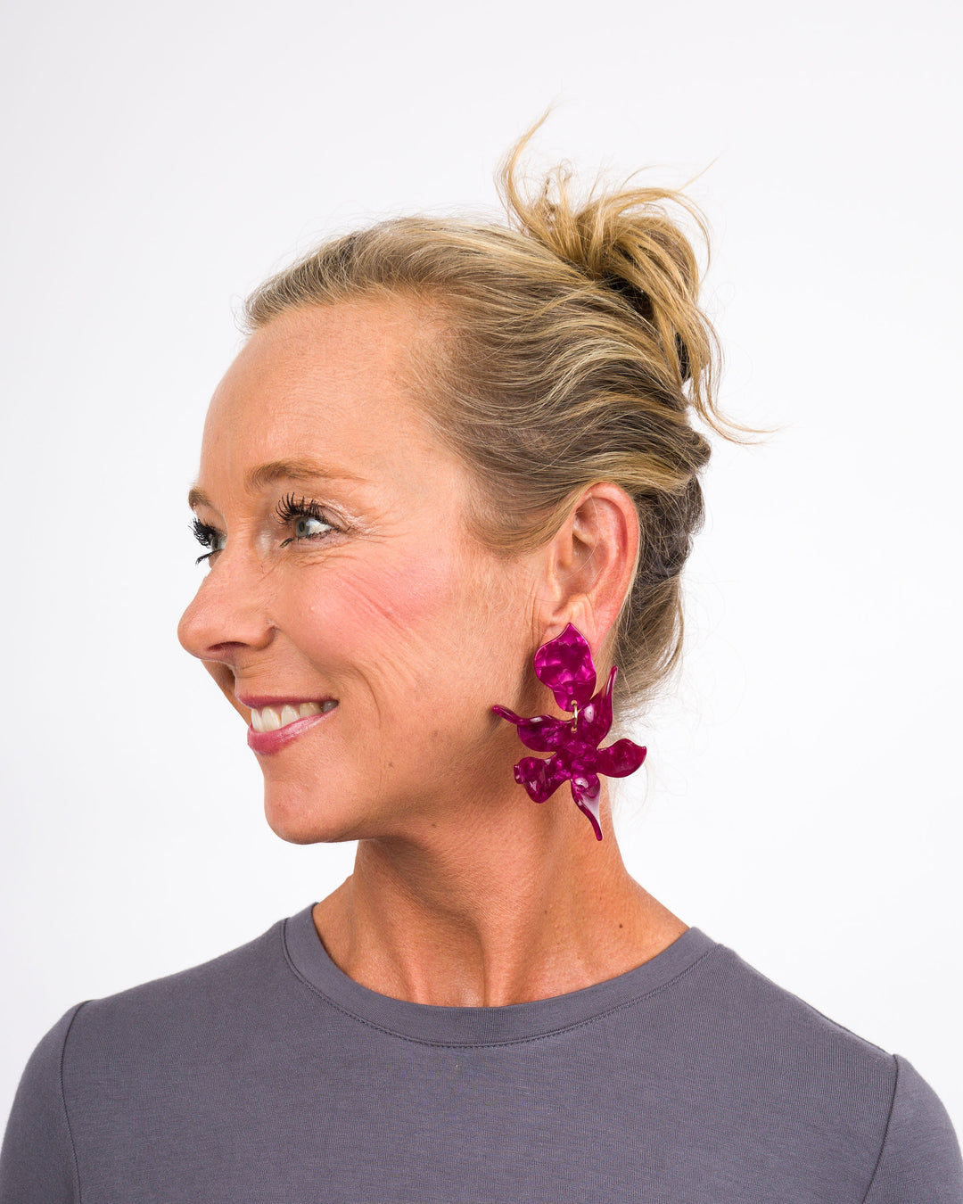 Linny Co-Flora Pinot Noir Earrings