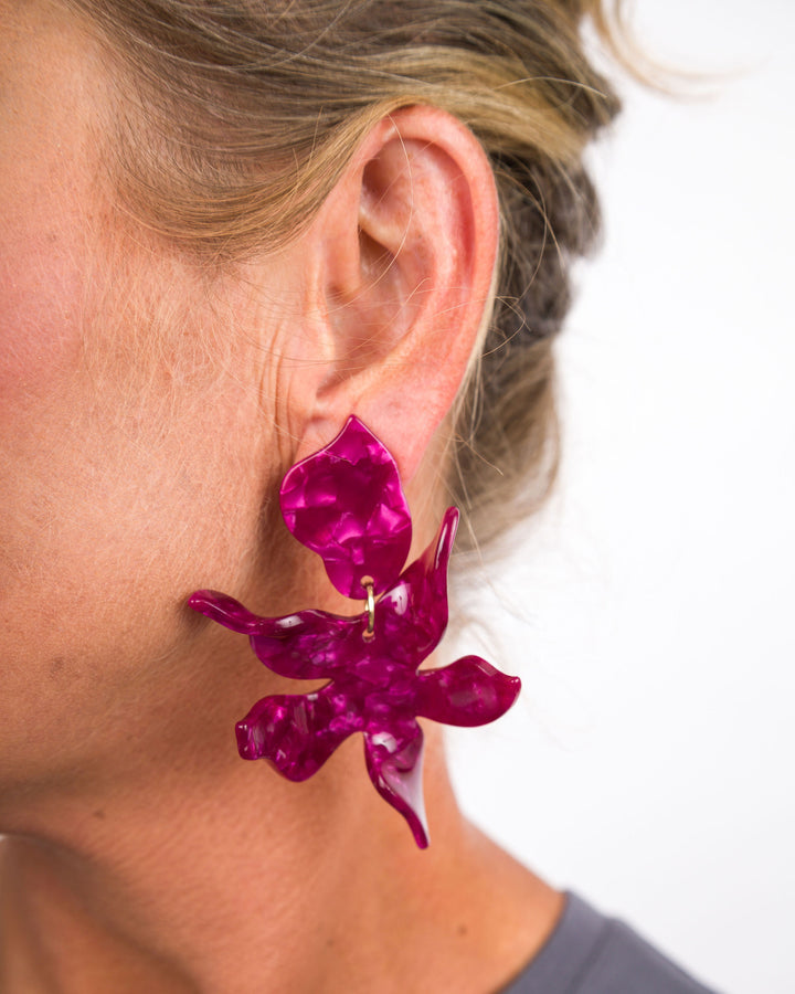 Linny Co-Flora Pinot Noir Earrings
