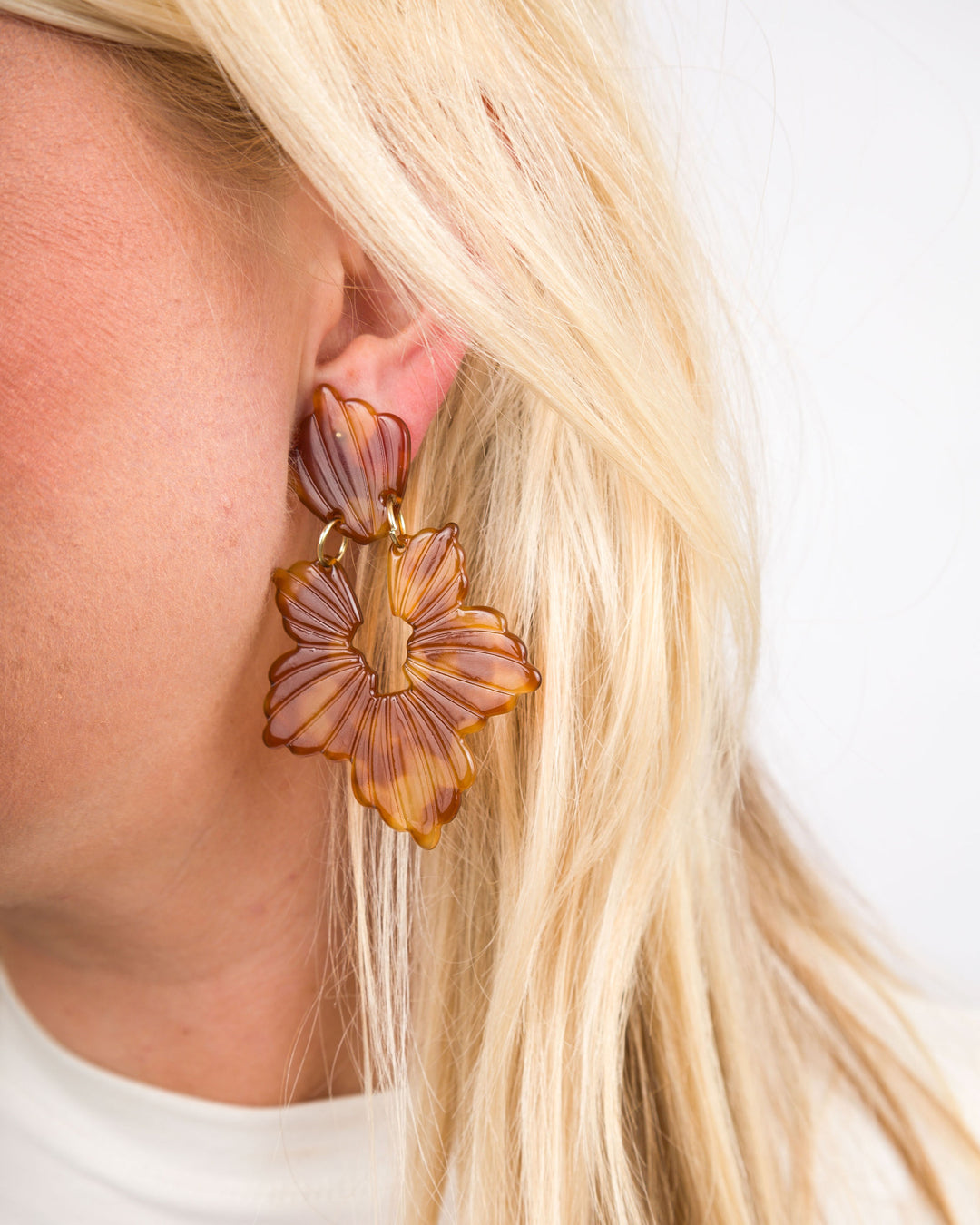 Linny Co- Michelle Caramel Earrings
