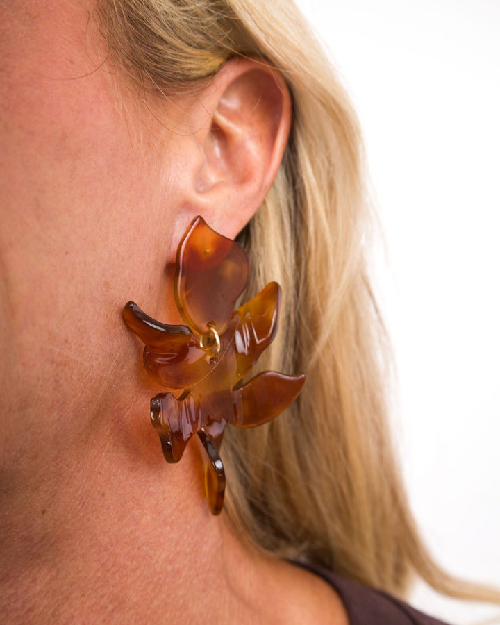 Linny Co- Flora Caramel Earrings