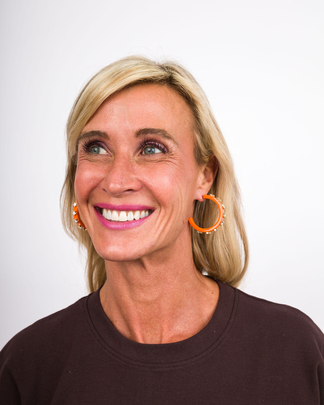 Star Game Day Earrings-GAMEDAY Orange