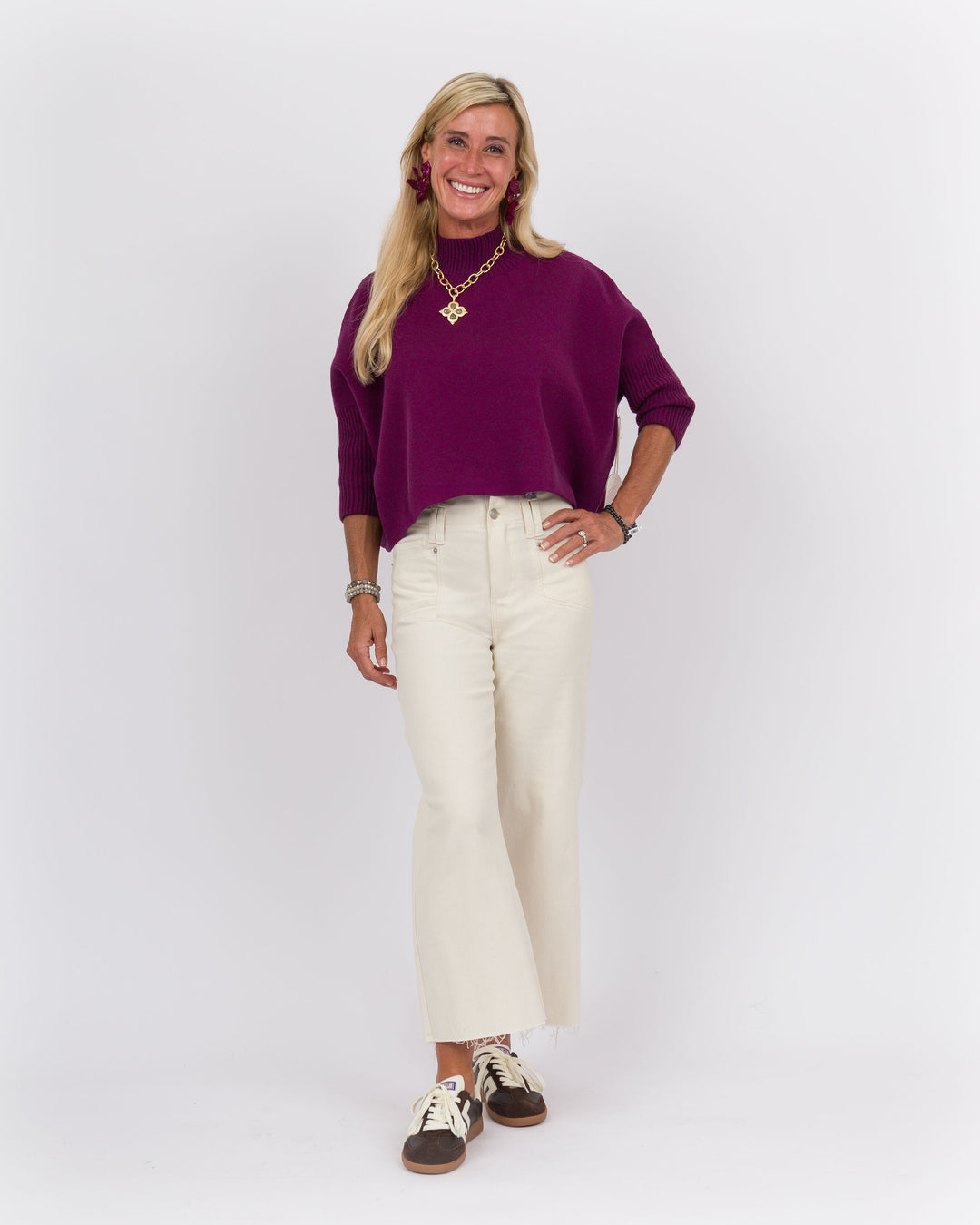 Kerisma Aja Sweater- Purple Wine