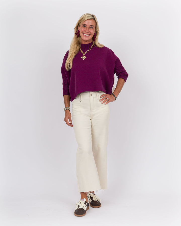 Kerisma Aja Sweater- Purple Wine
