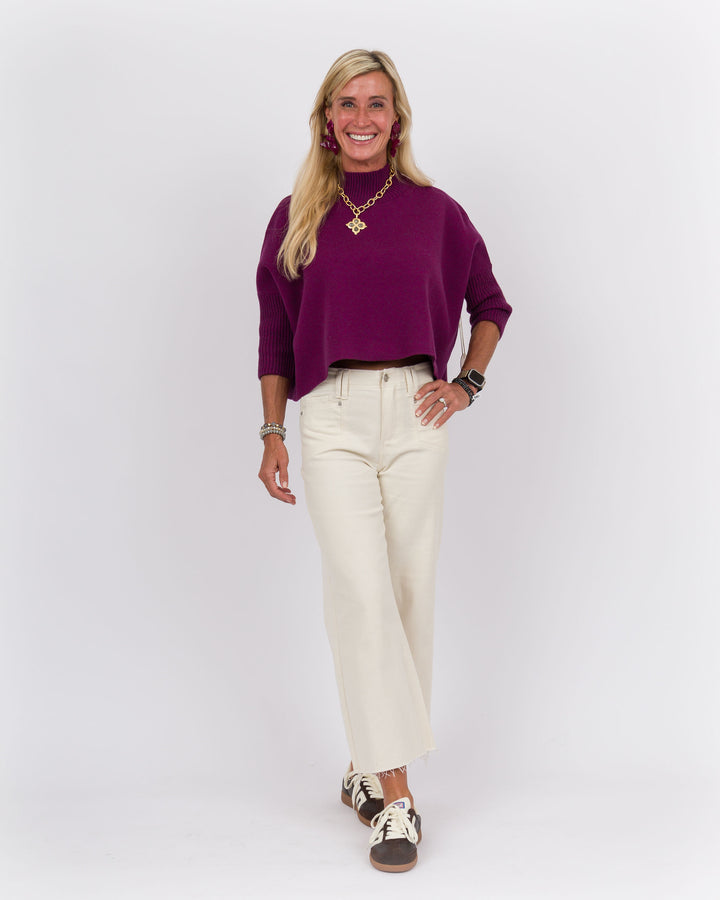 Kerisma Aja Sweater- Purple Wine
