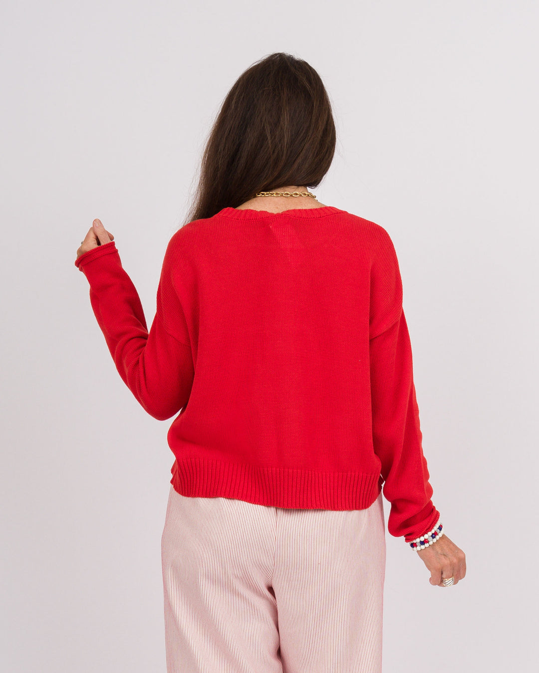 Z Supply Sienna Beach Sweater Cabana Red