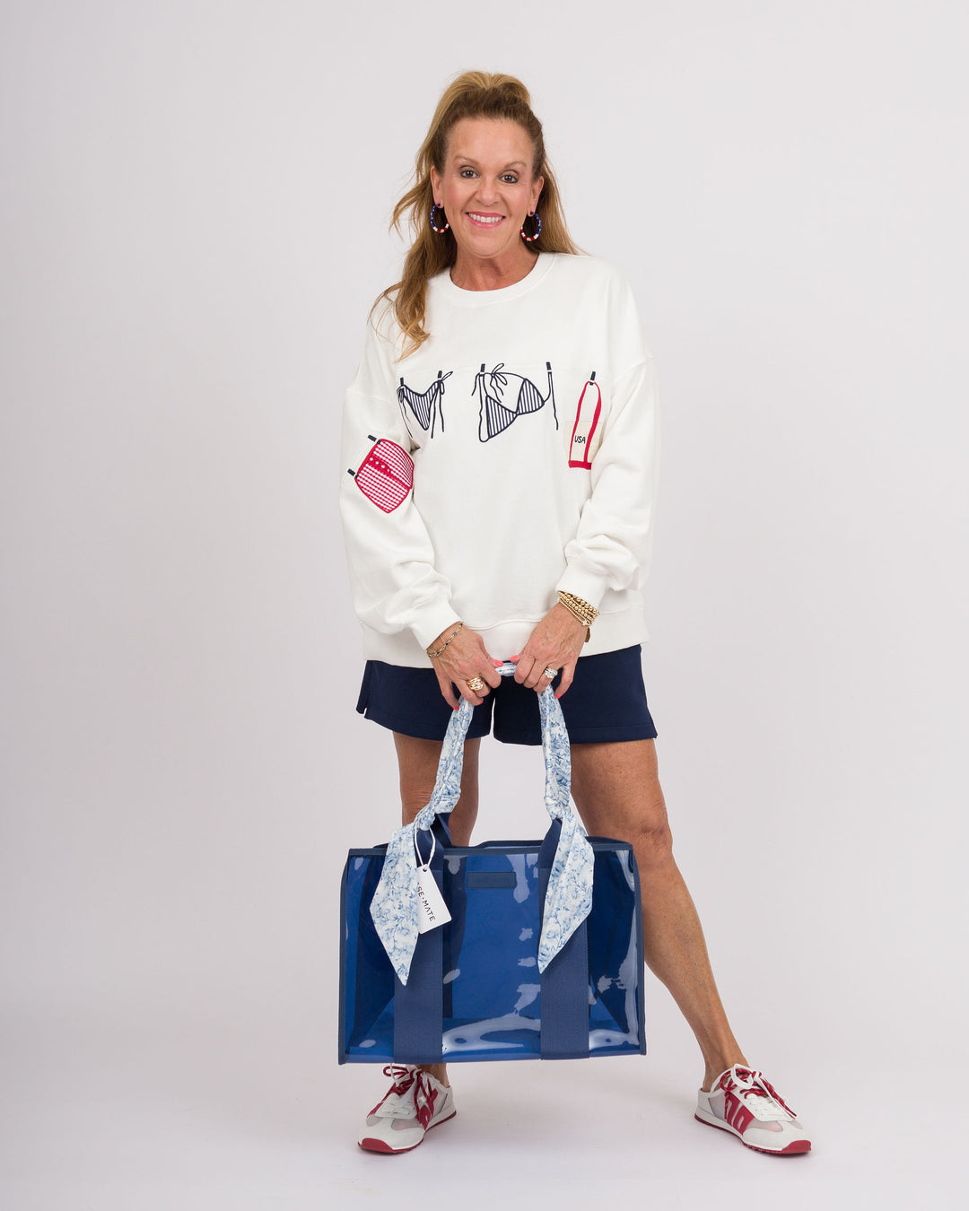 Out on the Line Sweatshirt - White