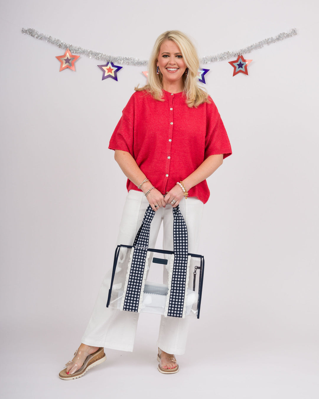 Etta Red Cardigan Sweater