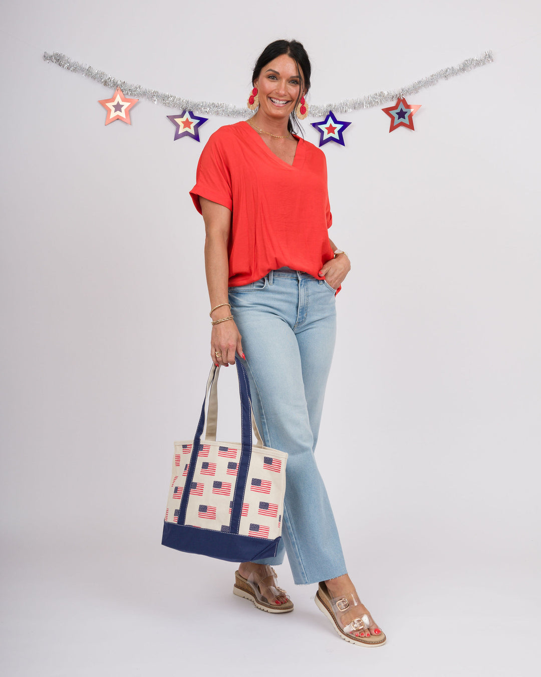 Tamera Short Sleeve Top - Tomato