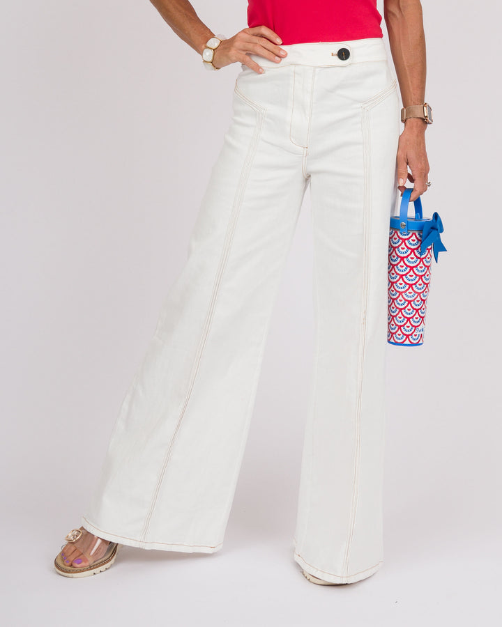 Mirabella Flare Pants - Cream