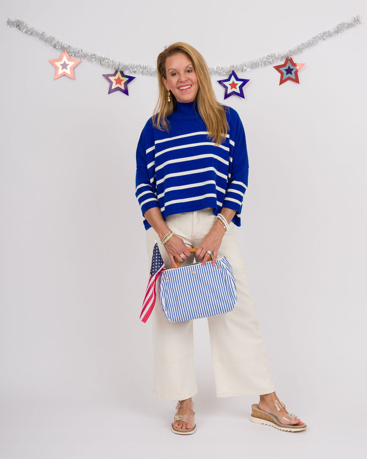 Kerisma Aja Ortho Striped Sweater - Blue and White