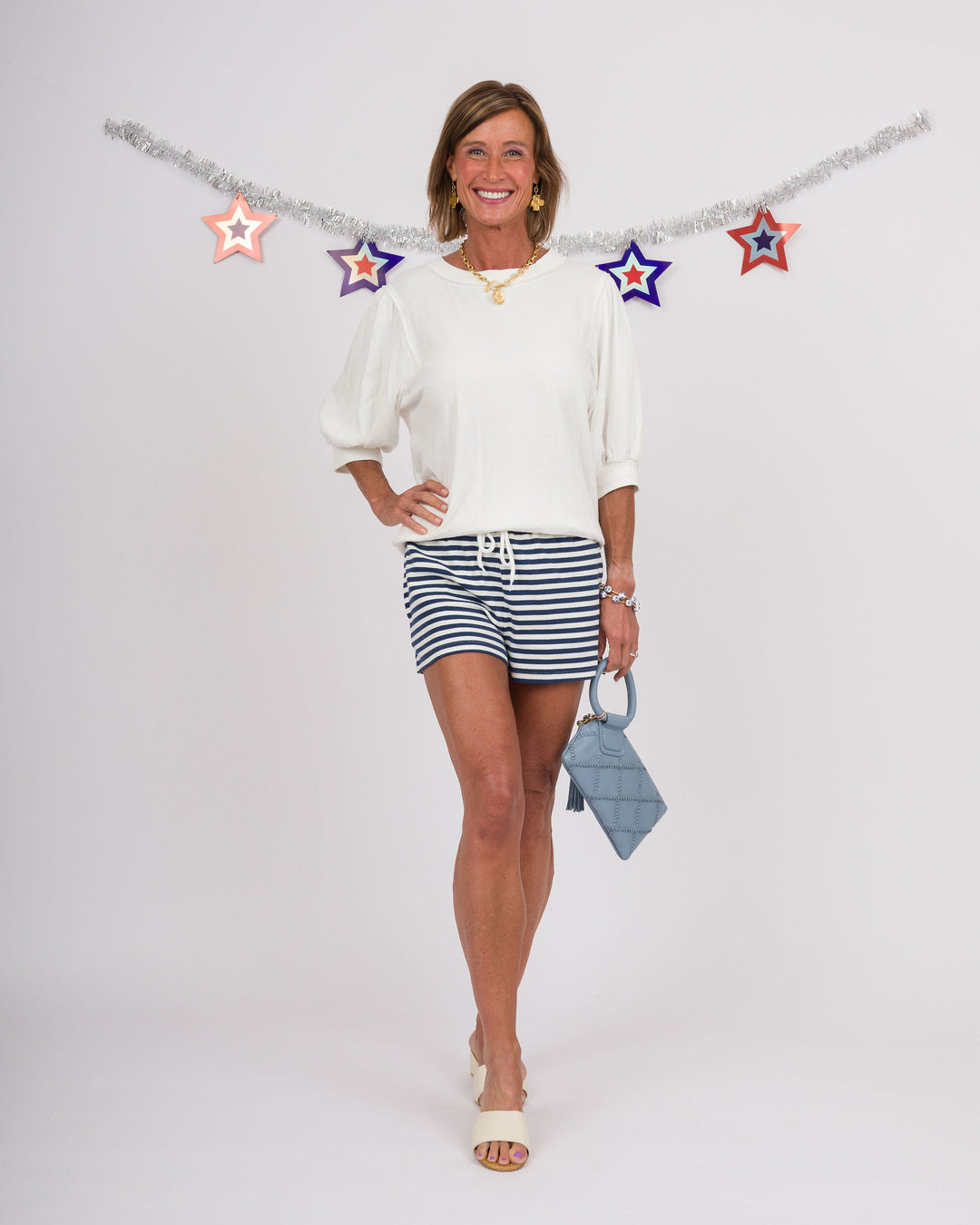 White Puff Sleeve Top
