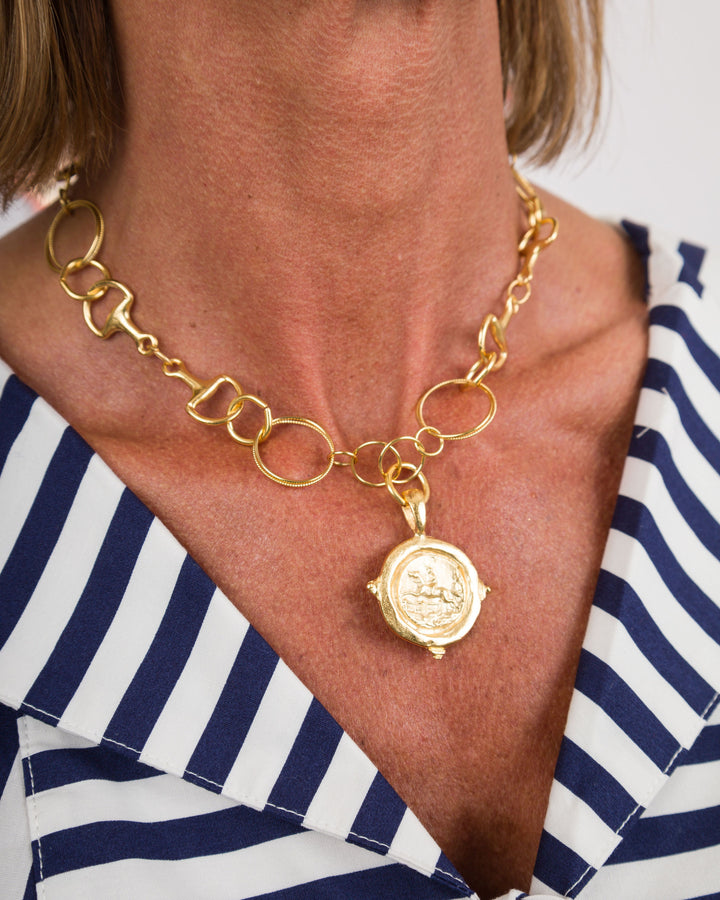 Susan Shaw Horse Bit Equestrian Necklace