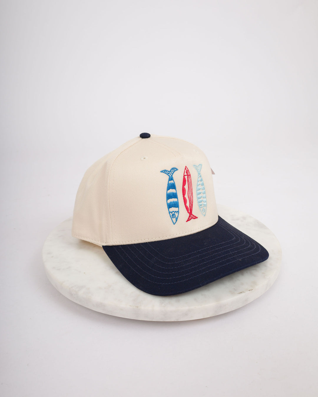 Blue Tan Sardine Hat