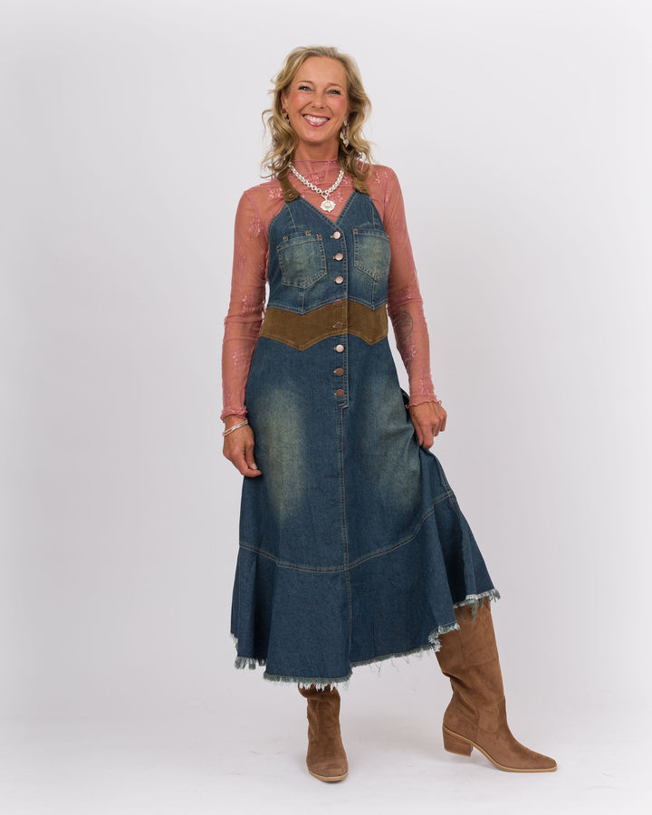 Tillie Denim Midi Dress