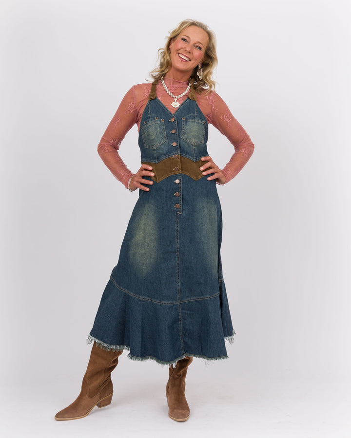 Tillie Denim Midi Dress