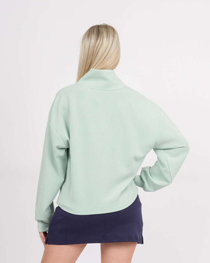 Edie Sage 1/2 Zip Top