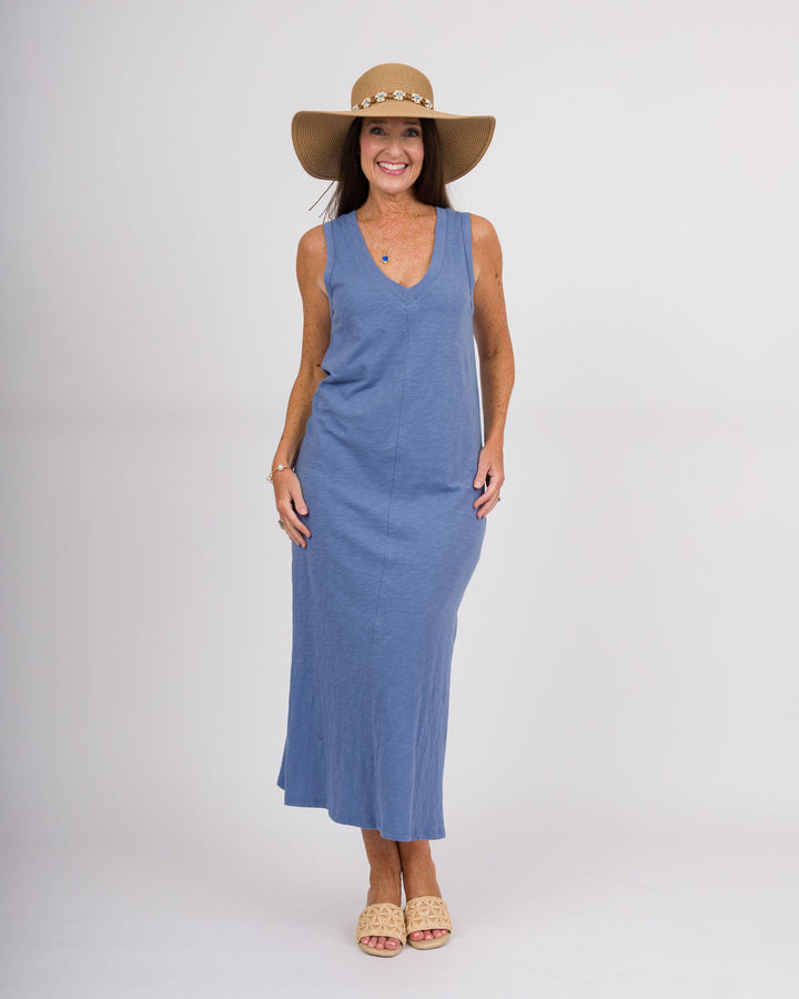 Z Supply Palisades Midi Dress - Sky Blue