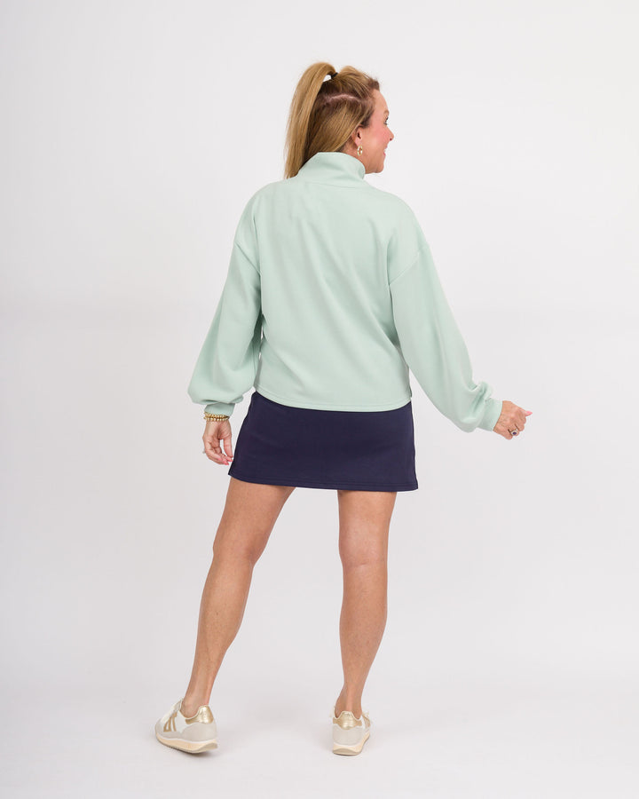 Edie Sage 1/2 Zip Top