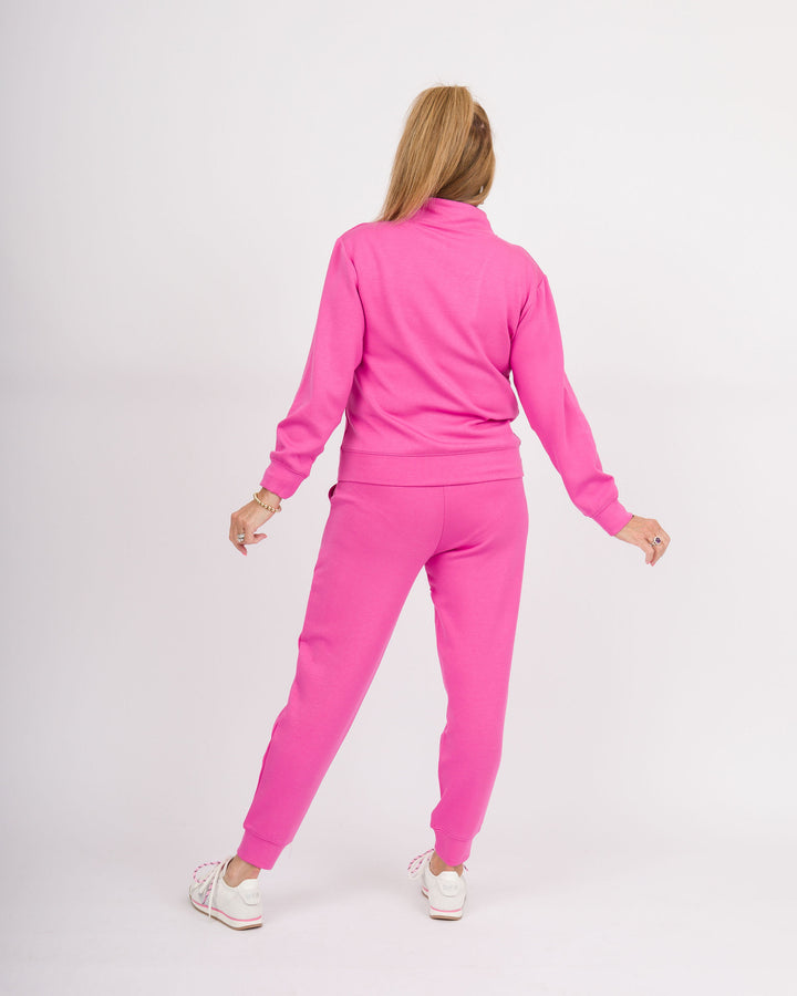 Dream Tech 1/4 Zip Jogger Set - Fuchsia