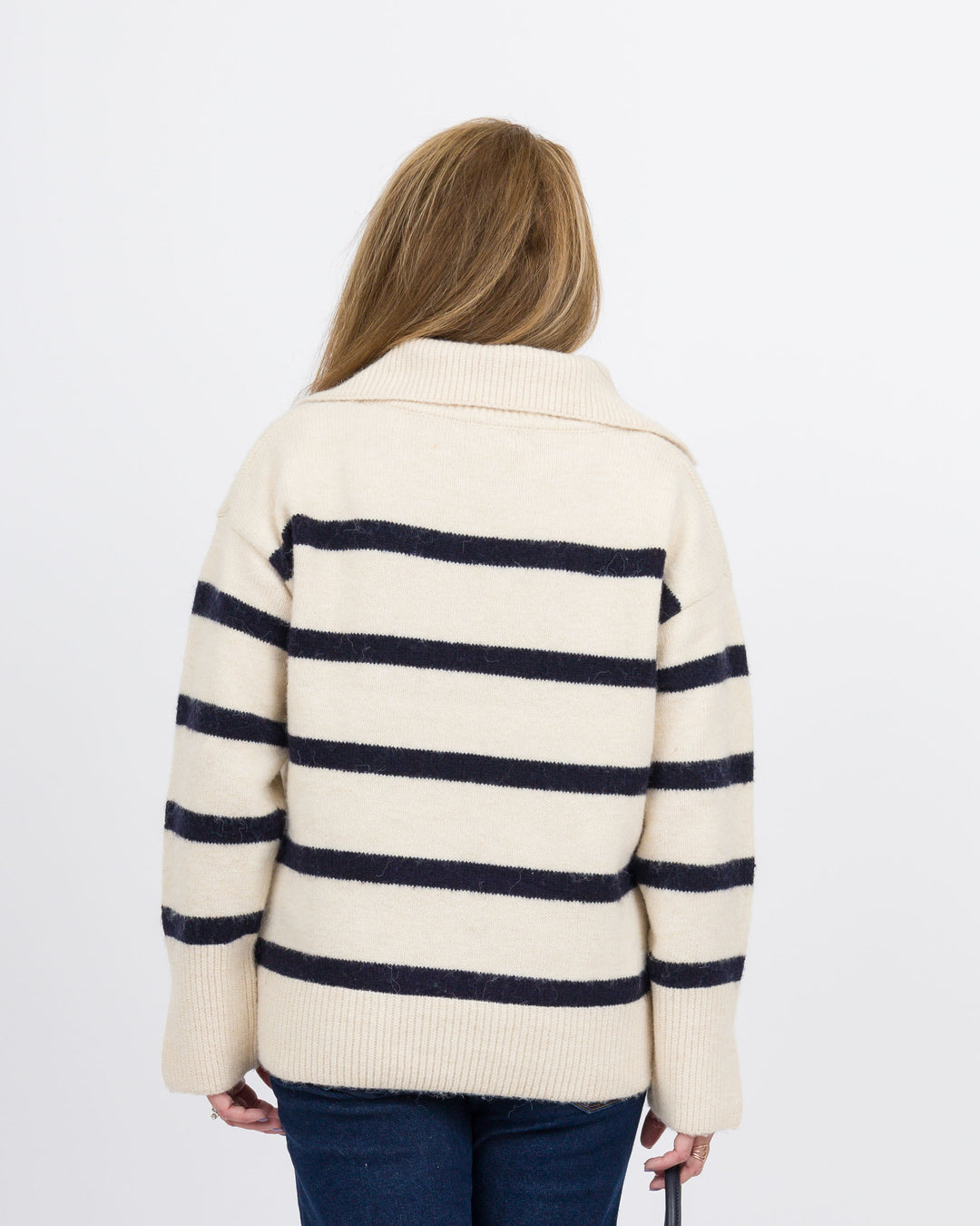 Barrett Sweater-Off White/Navy