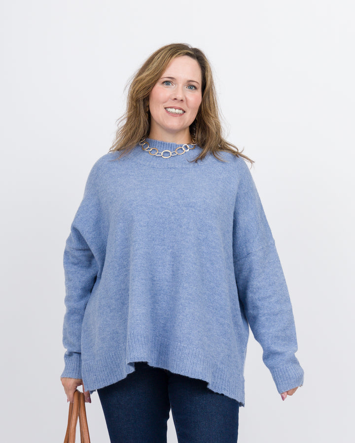 Mud Pie Monica Crew Neck Sweater - Blue