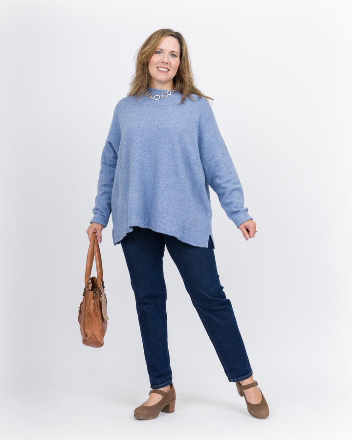 Mud Pie Monica Crew Neck Sweater - Blue