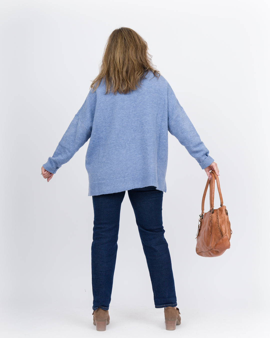 Mud Pie Monica Crew Neck Sweater - Blue