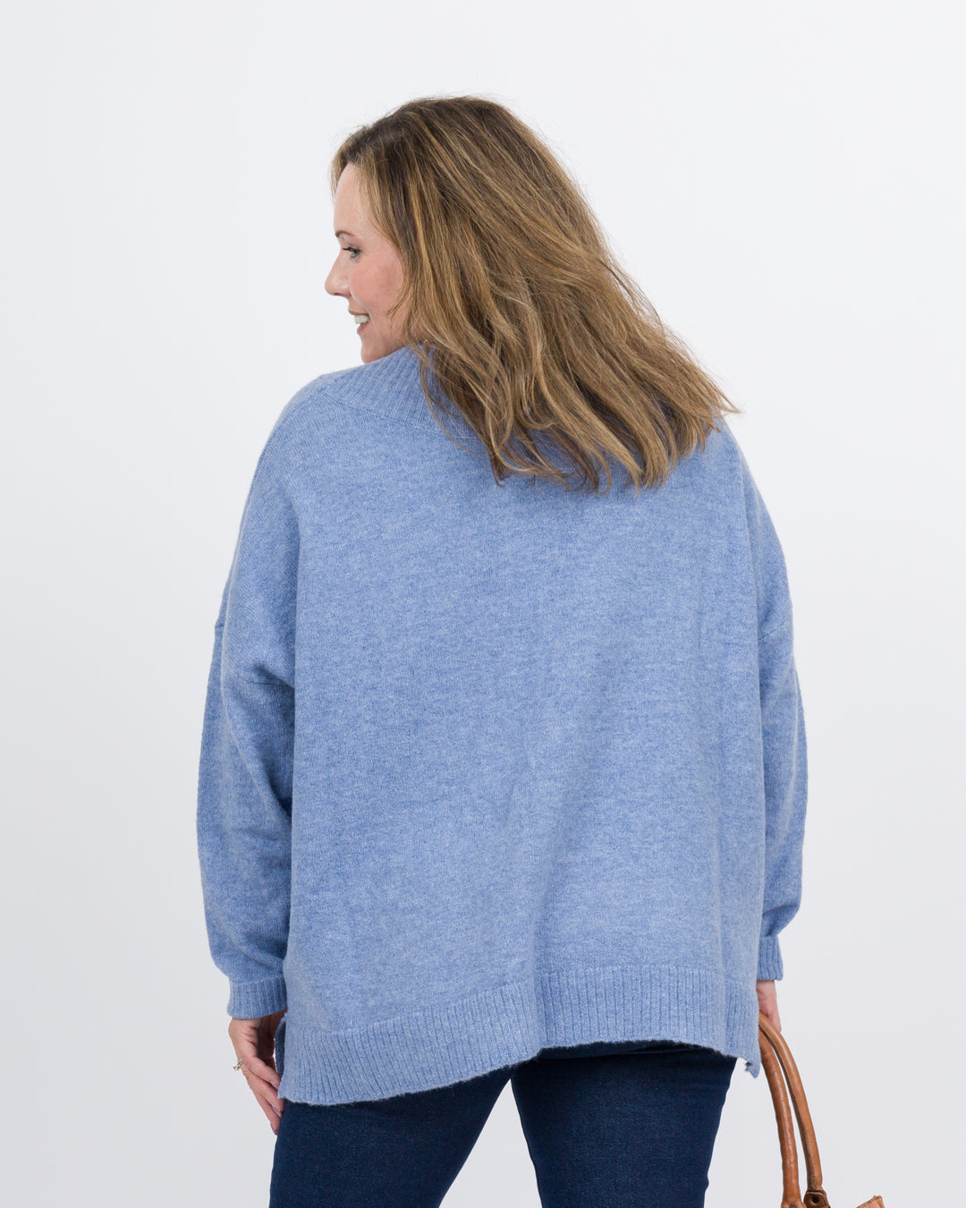 Mud Pie Monica Crew Neck Sweater - Blue