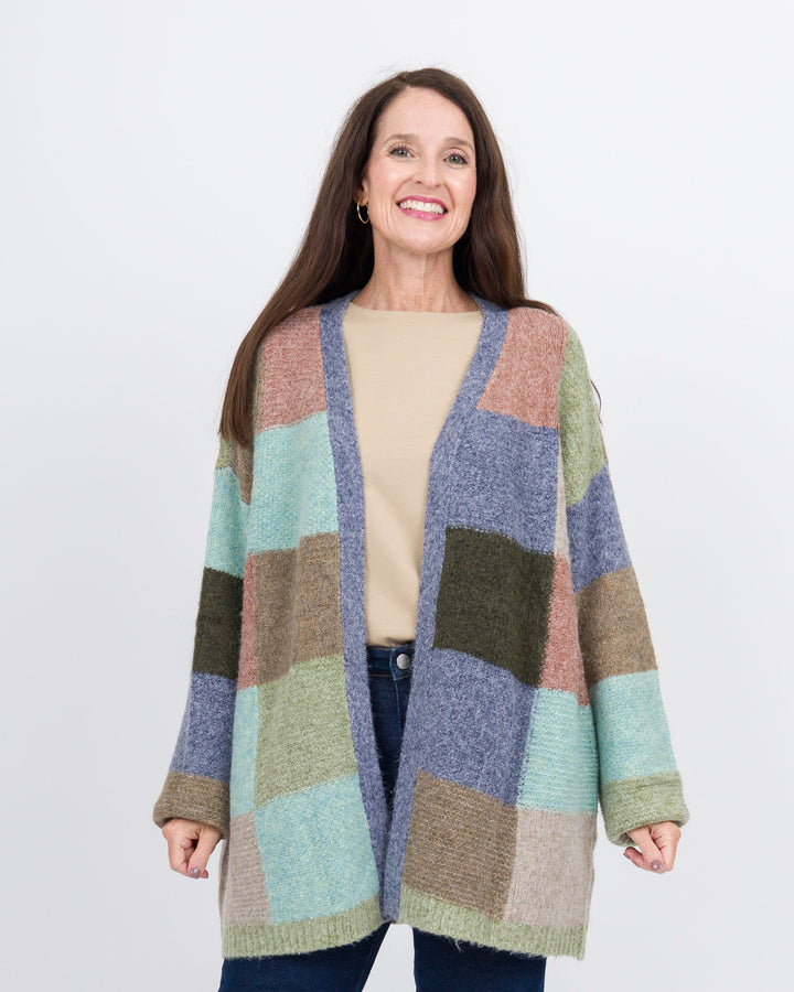 Merloni Color Block Cardigan