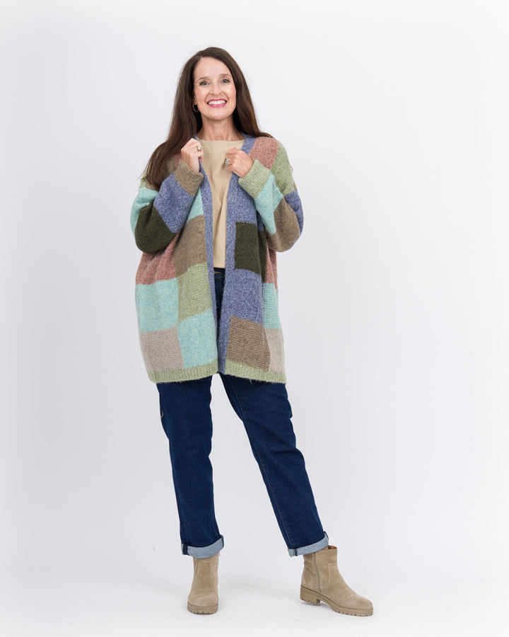 Merloni Color Block Cardigan