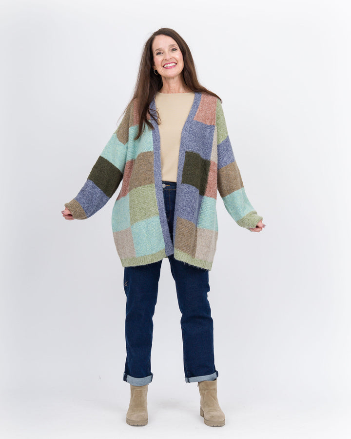 Merloni Color Block Cardigan