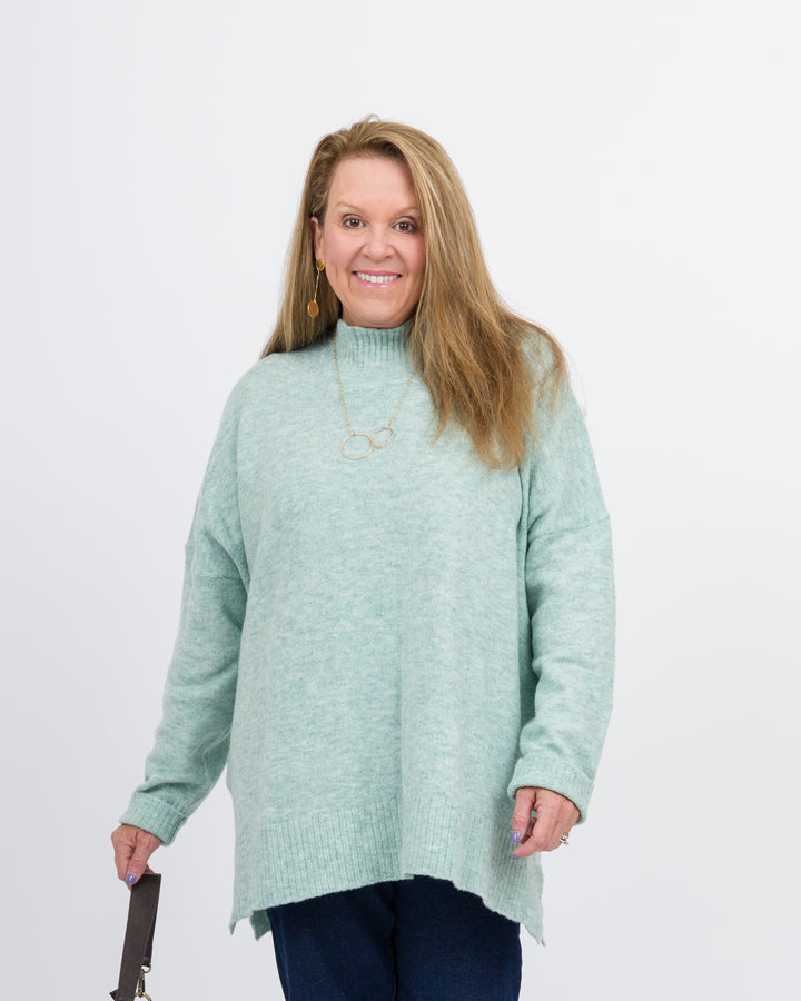 Mud Pie Monica Crew Neck Sweater - Green