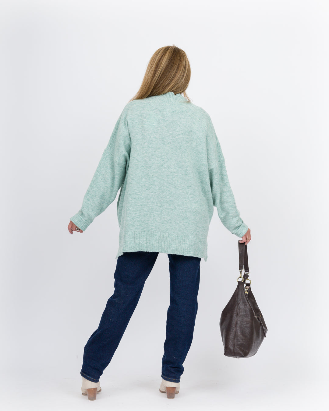 Mud Pie Monica Crew Neck Sweater - Green