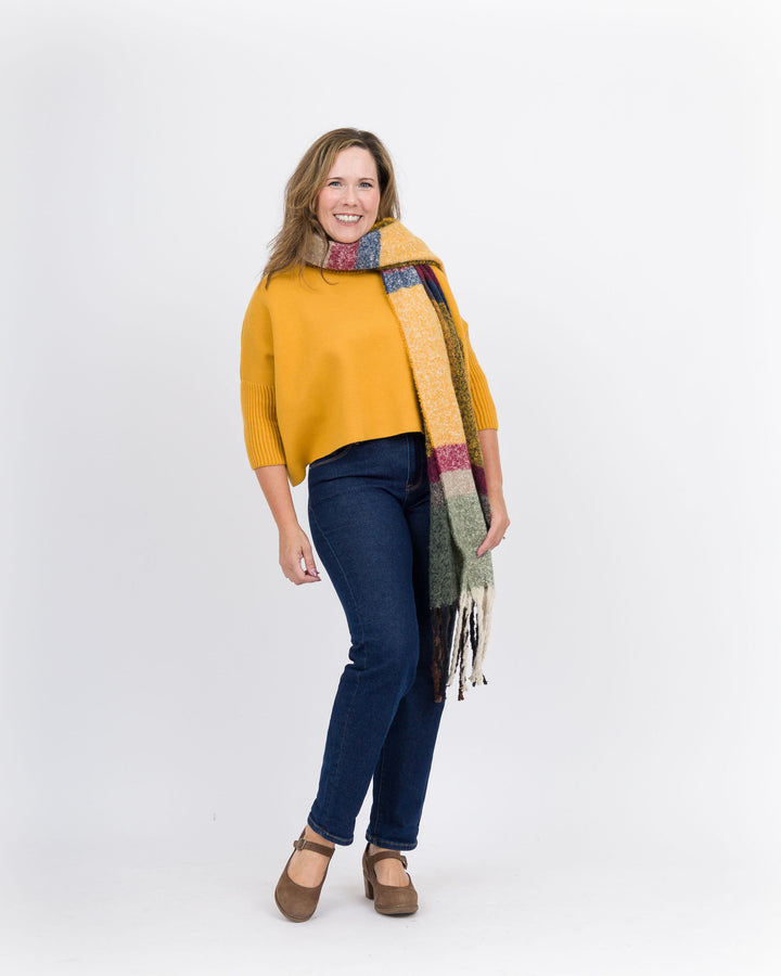 Lainey Oblong Scarf - Mustard