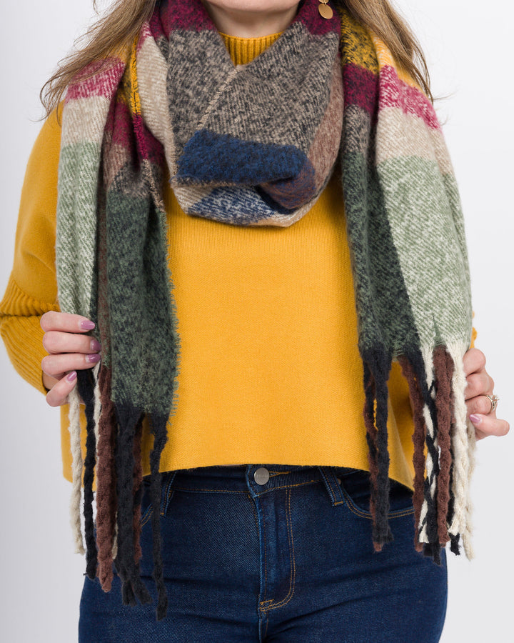 Lainey Oblong Scarf - Mustard