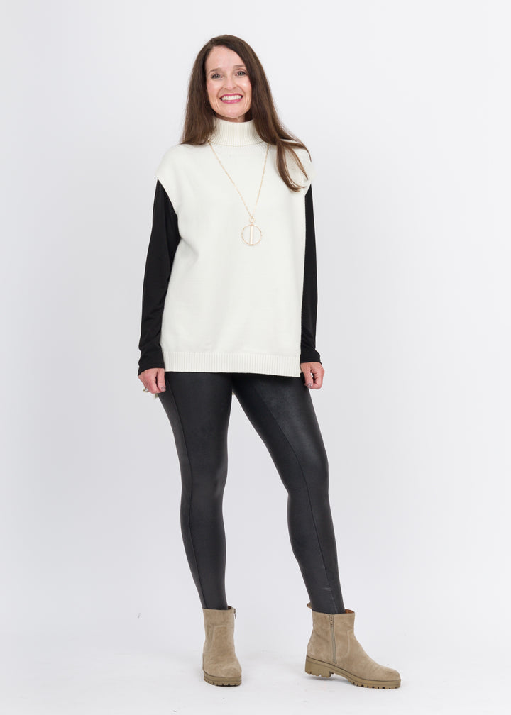 Emily Turtle Neck Sweater Off White