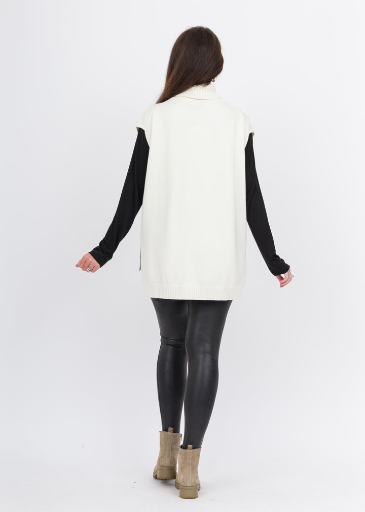 Emily Turtle Neck Sweater Off White