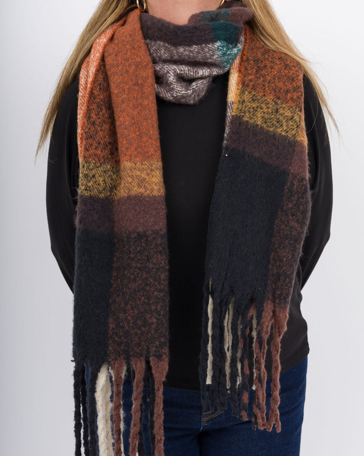 Lainey Oblong Scarf - Rust