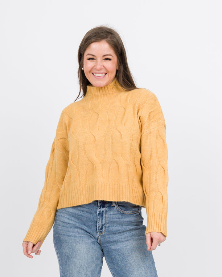 Fairfax Sweater-Saffron Yellow