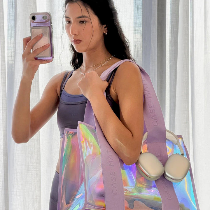 Soap Bubble Beach Tote with Phone Case