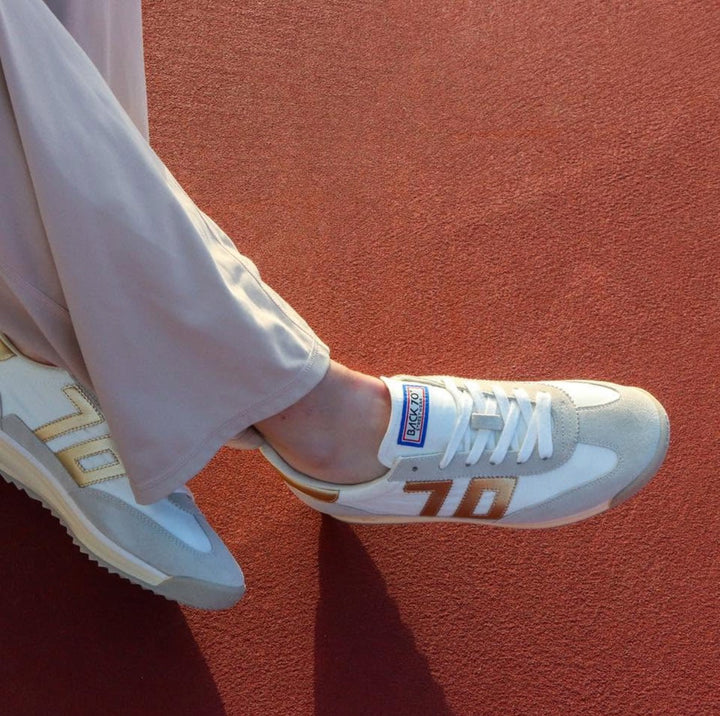 BACK 70 - BARKLEY JOGGER in METALLIC GOLD Sneakers