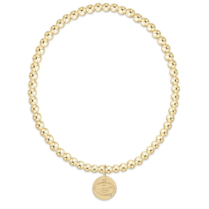 enewton ecollegiate Classic Gold 3mm Bracelet - University of Georgia
