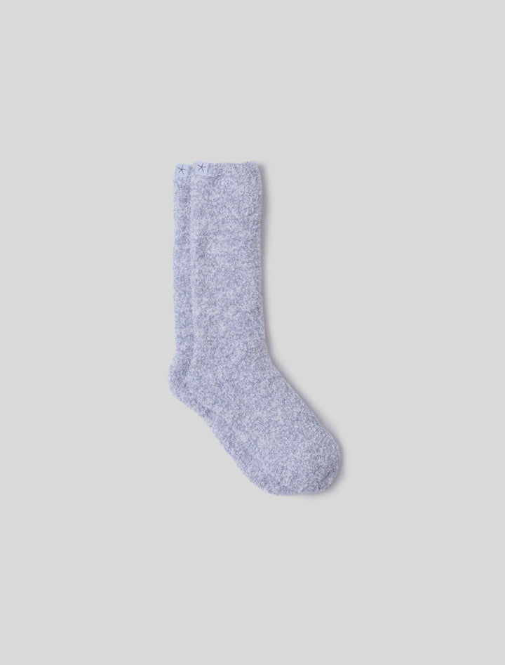 Barefoot Dreams CozyChic Heather Socks Snow Drop