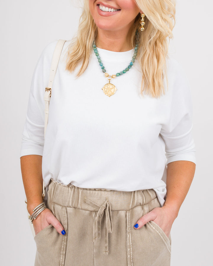 Kaira Boxy Crew - White